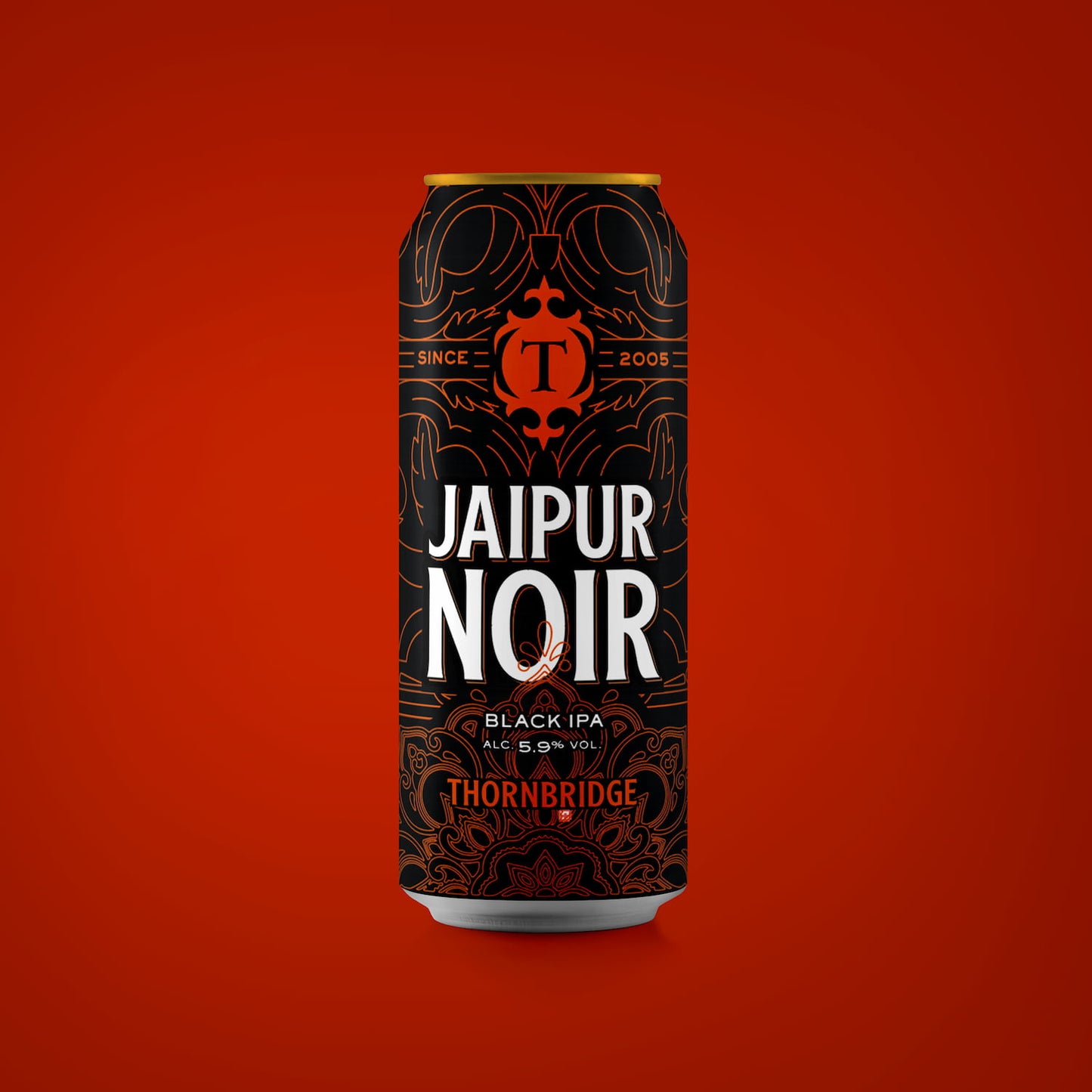 Jaipur Noir, 5.9% Black IPA Beer - Single Can Thornbridge