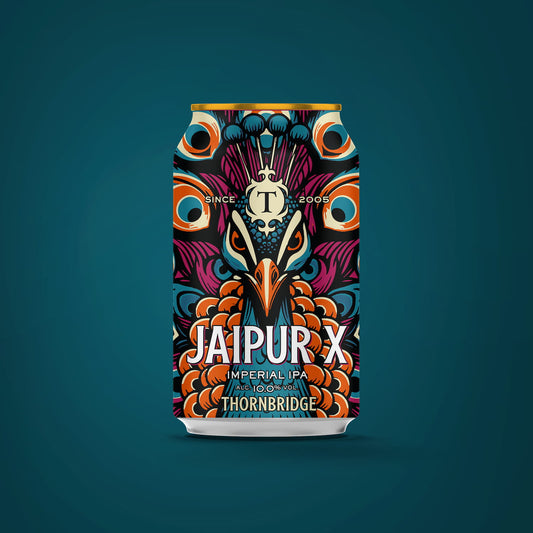 Jaipur X, 10% Imperial IPA 330ml Beer - Single Can Thornbridge