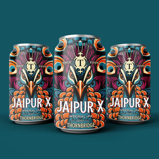 Jaipur X, 10% Imperial IPA 12 x 330ml Beer - Case Cans Thornbridge