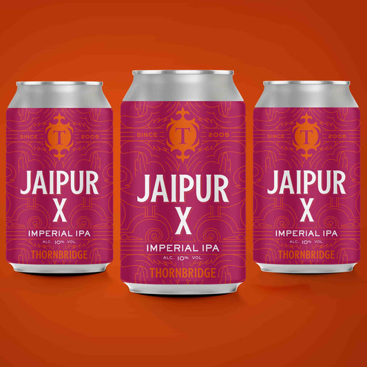Jaipur X, 10% Imperial IPA 12 x 330ml Beer - Case Cans Thornbridge