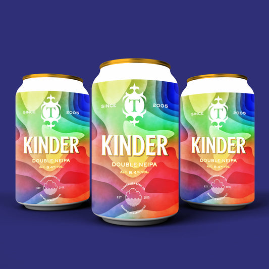 Kinder 8.4% Double NEIPA 12 x 330ml cans Beer - Case Cans Thornbridge