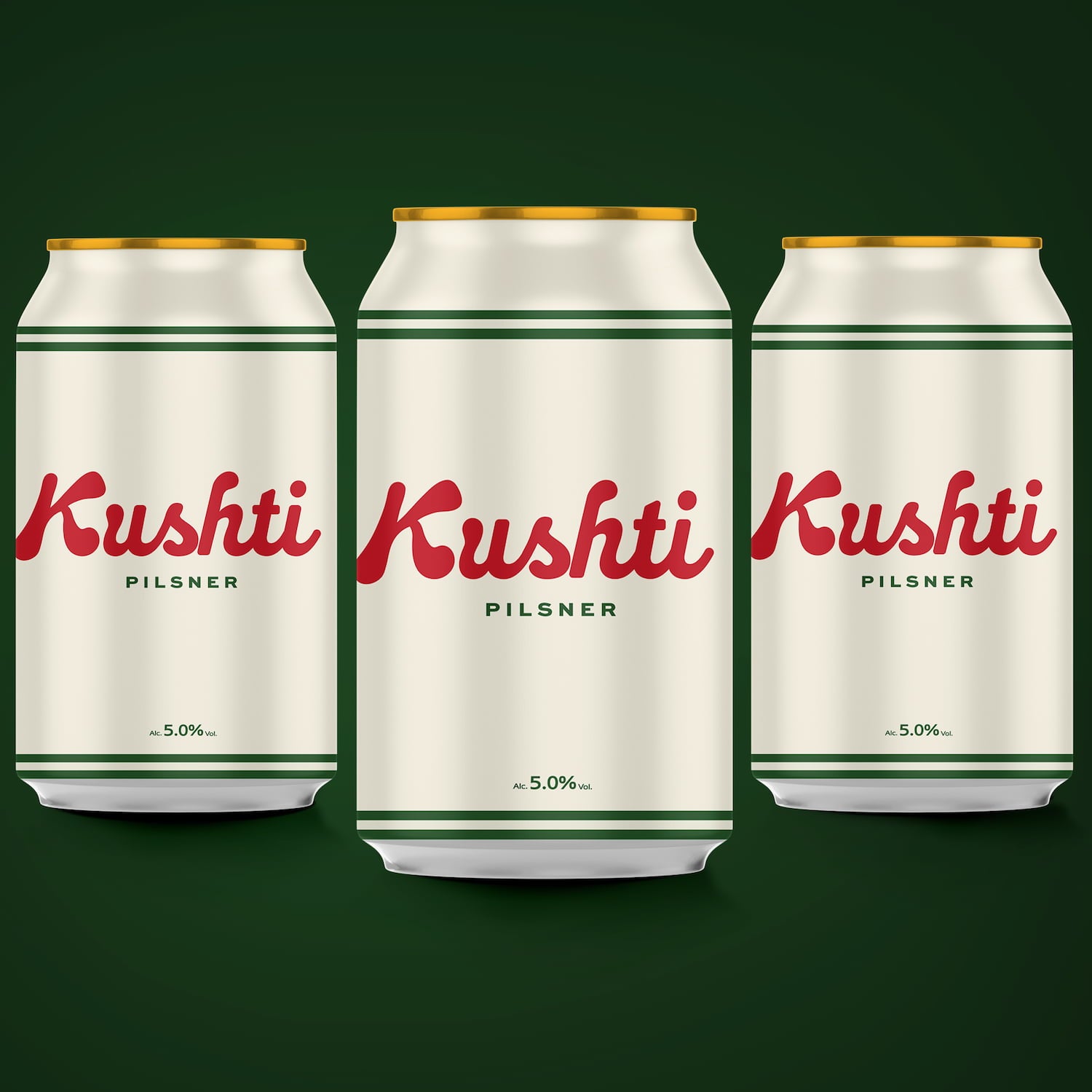 Kushti, 5.0% Pilsner 12 x 330ml cans Beer - Case Cans Thornbridge