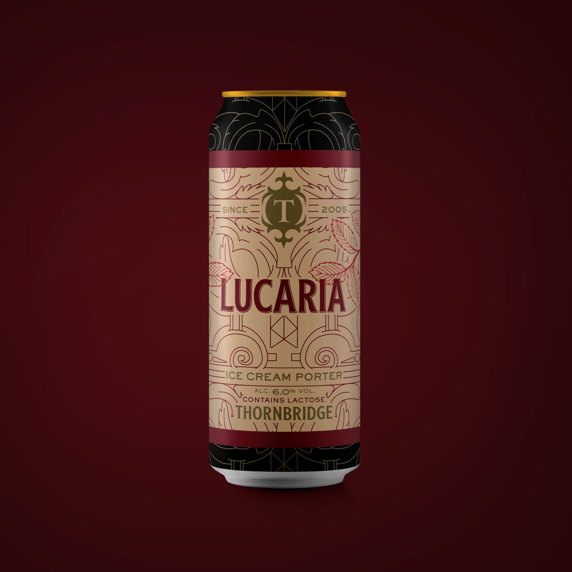 Lucaria, 6% Ice Cream Porter Beer - Single Can Thornbridge