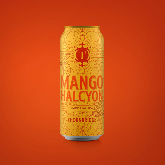 Mango Halcyon, 7.4% Imperial IPA Beer Thornbridge
