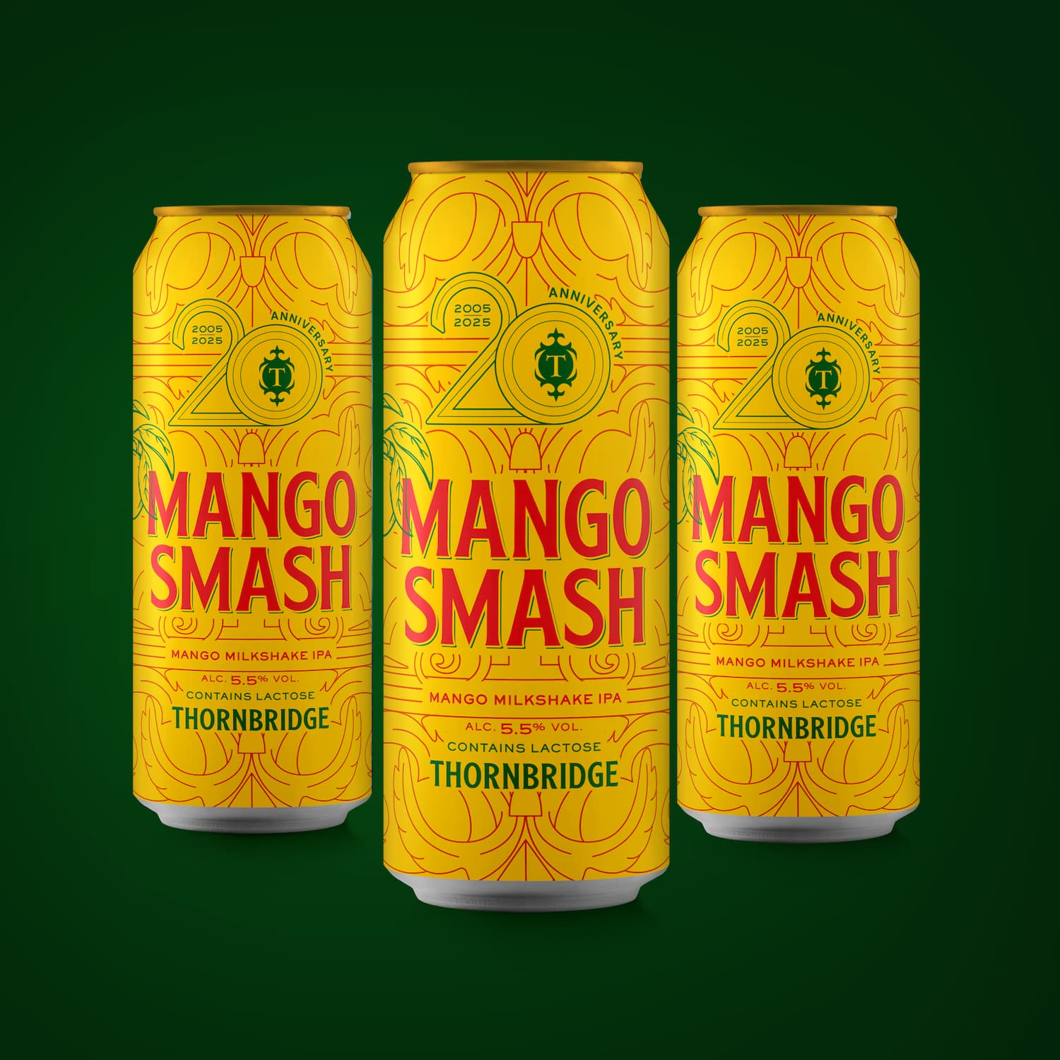 Mango Smash, 5.5% Milkshake IPA 12 x 440ml cans Beer - Case Cans Thornbridge
