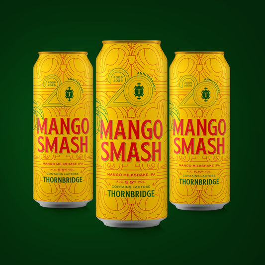 Mango Smash, 5.5% Milkshake IPA 12 x 440ml cans Beer - Case Cans Thornbridge