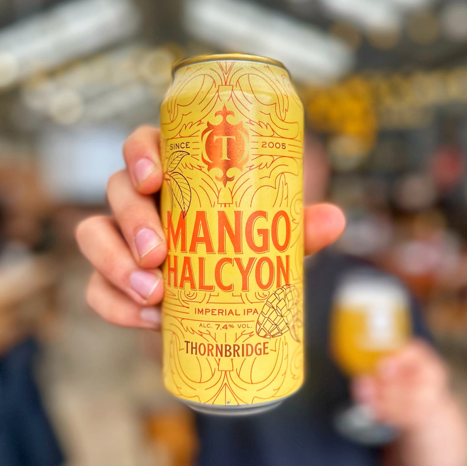 Mango Halcyon, 7.4% Imperial IPA Beer Thornbridge