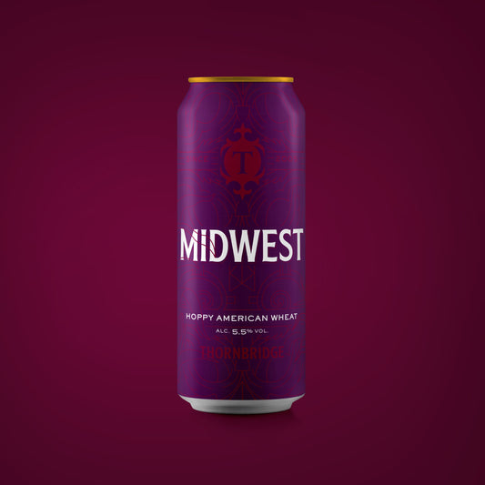 Midwest, 5.5% Hoppy American Wheat Beer - Cans Thornbridge
