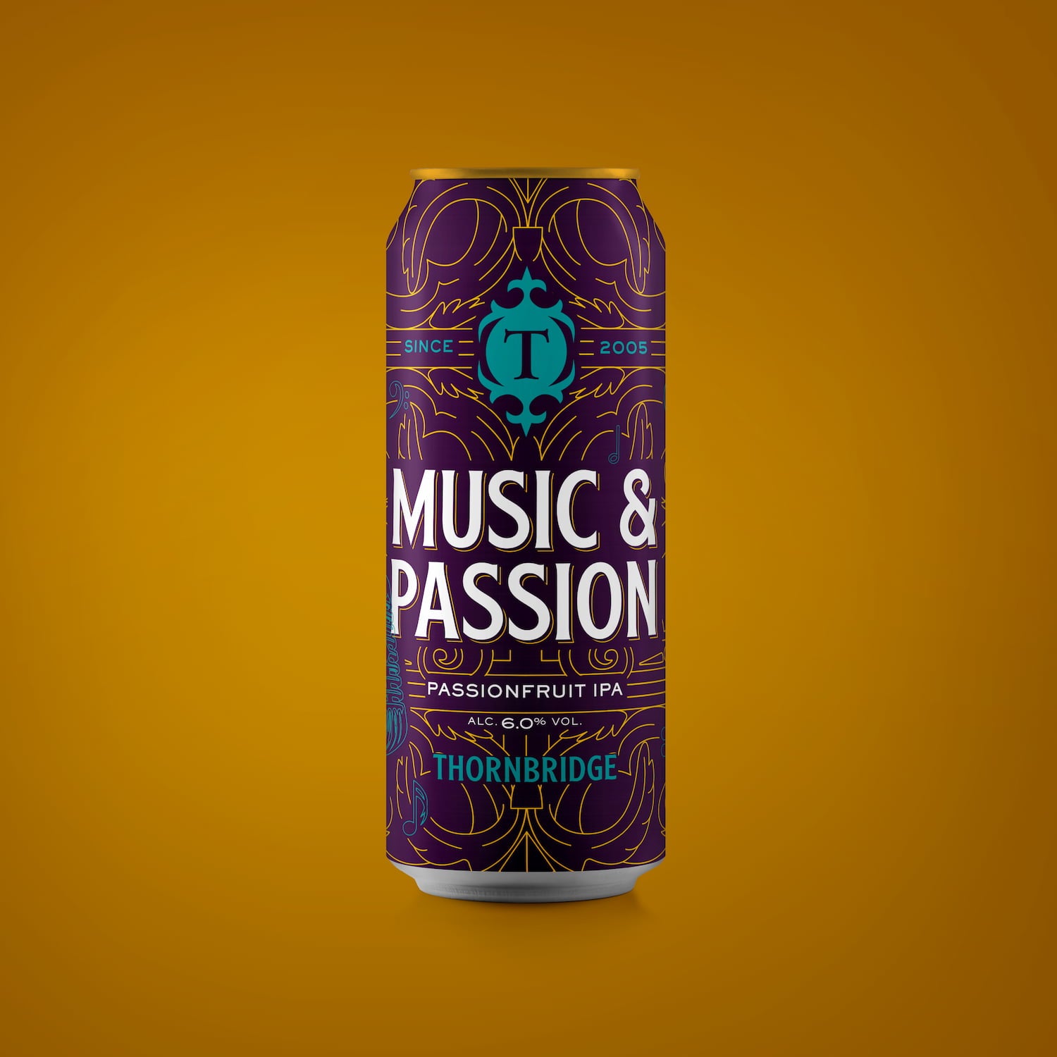 Music & Passion, 6% Passionfruit IPA Beer - Single Can Thornbridge