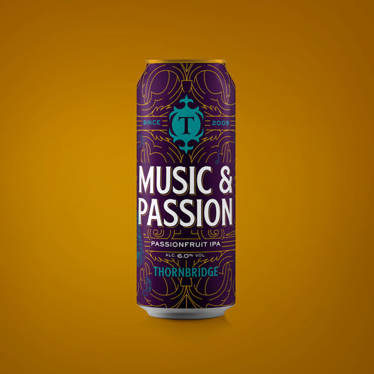 Music & Passion, 6% Passionfruit IPA Beer - Single Can Thornbridge