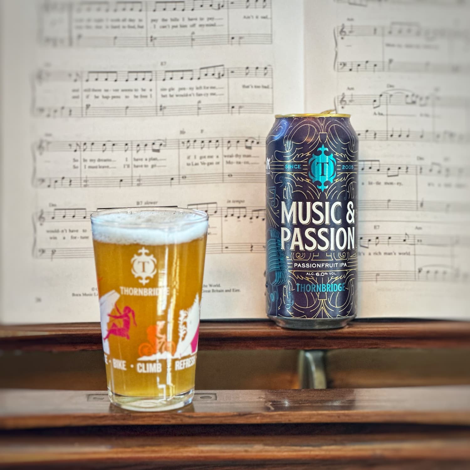 Music & Passion, 6% Passionfruit IPA Beer - Single Can Thornbridge