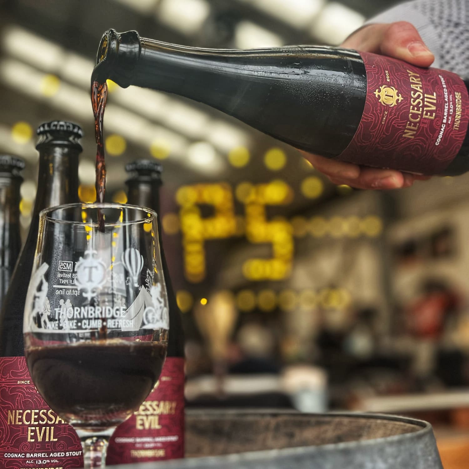 Necessary Evil, 13% ABV Cognac Barrel Aged Stout 12 x 375ml bottles Beer - BA mini case Thornbridge