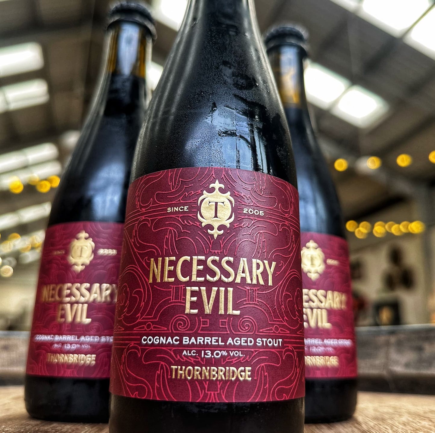 Necessary Evil, 13% ABV Cognac Barrel Aged Stout 12 x 375ml bottles Beer - BA mini case Thornbridge