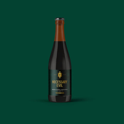 Necessary Evil, 13% ABV Mezcal Barrel Aged Stout Beer - BA Single Bottle Thornbridge