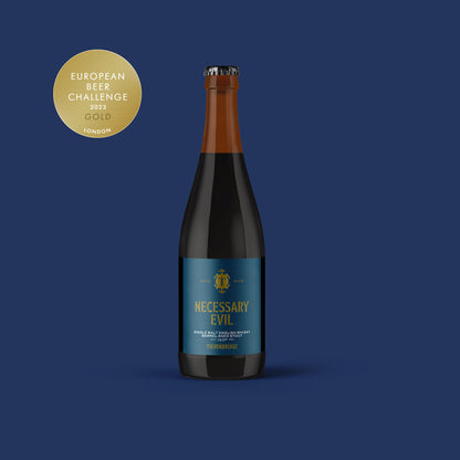 Necessary Evil, 13% ABV Single Malt English Whisky Barrel Aged Stout Beer - BA Single Bottle Thornbridge