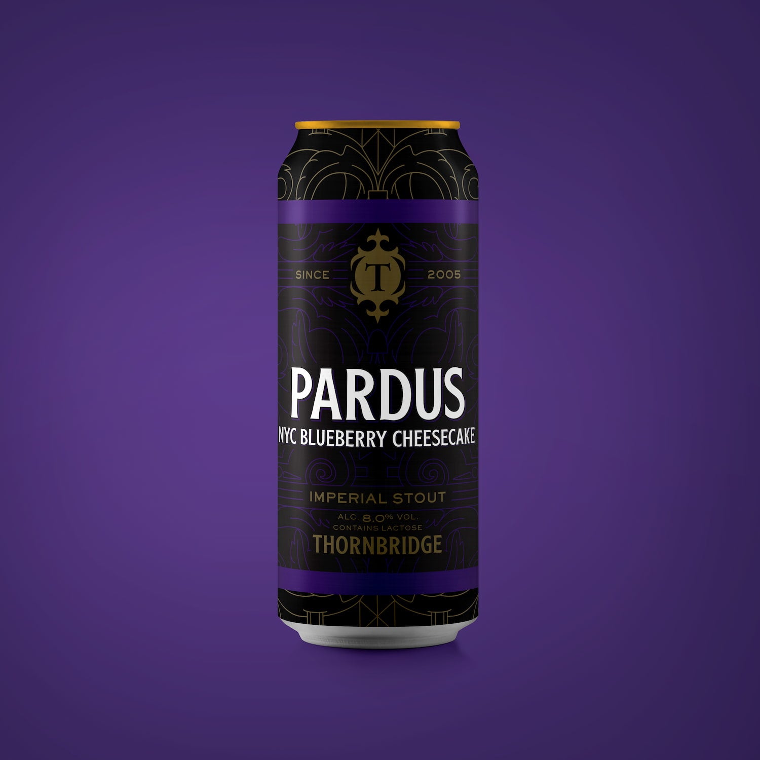 Pardus NYC Blueberry Cheesecake, 8% Imperial Stout Beer - Single Can Thornbridge