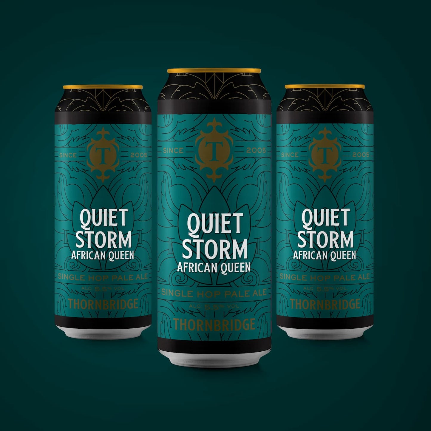 Quiet Storm African Queen 5.5% Single Hopped Pale Ale 12 x 440ml cans Beer - Case Cans Thornbridge