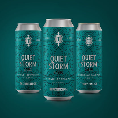 Quiet Storm, Sabro 5.5% Single Hop Pale Ale 12 x 440ml cans Beer - Case Cans Thornbridge