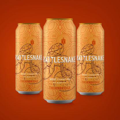 Rattlesnake, 6.5% West Coast IPA 12 x 440ml cans Beer - Case Cans Thornbridge