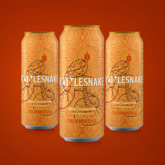 Rattlesnake, 6.5% West Coast IPA 12 x 440ml cans Beer - Case Cans Thornbridge