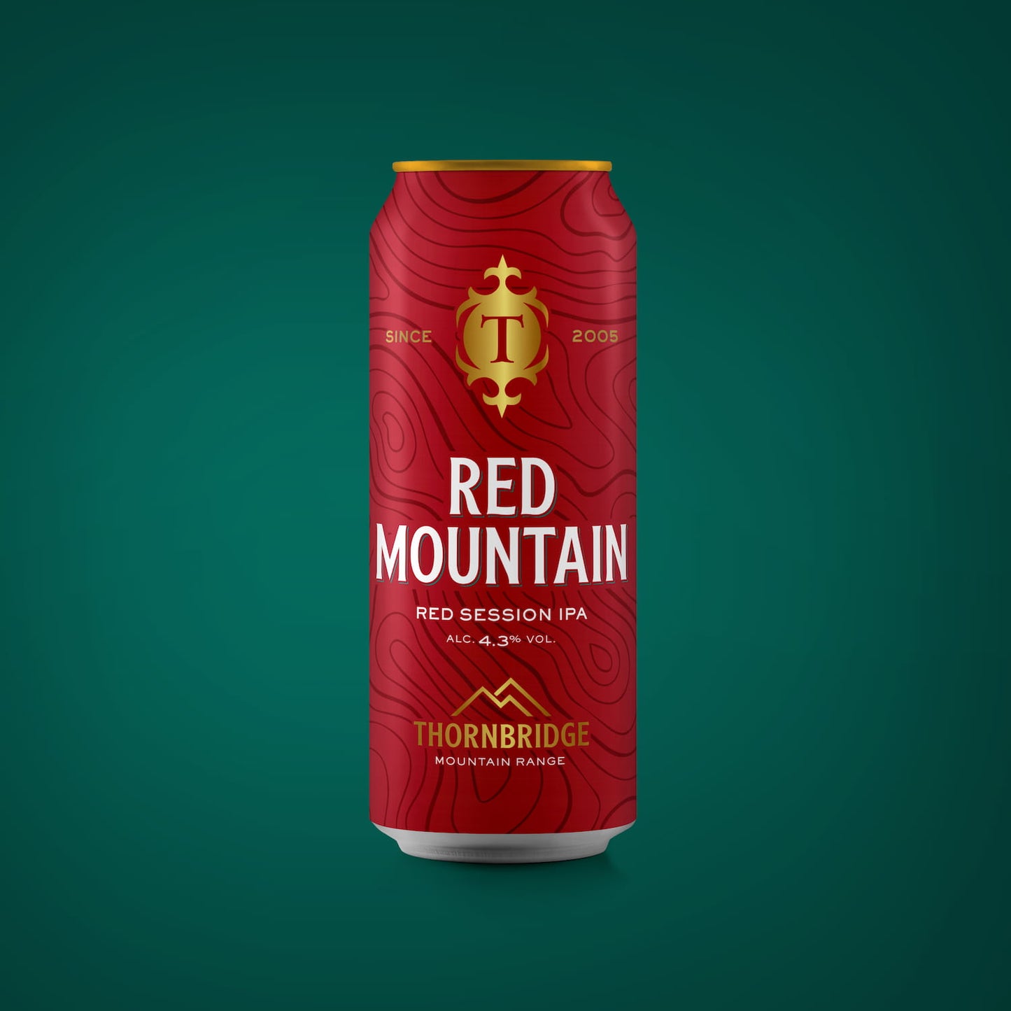 Red Mountain, 4.3% Red Session IPA Beer - Single Can Thornbridge