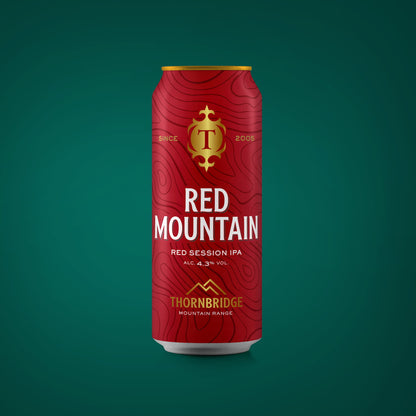 Red Mountain, 4.3% Red Session IPA Beer - Single Can Thornbridge