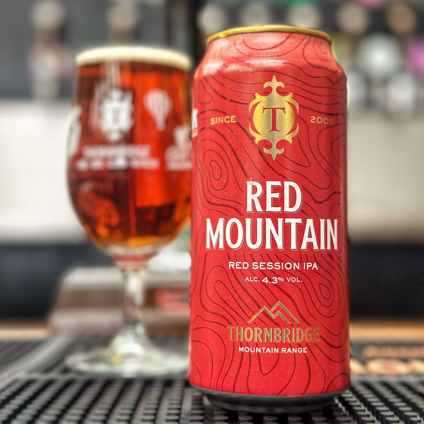 Red Mountain, 4.3% Red Session IPA Beer - Single Can Thornbridge