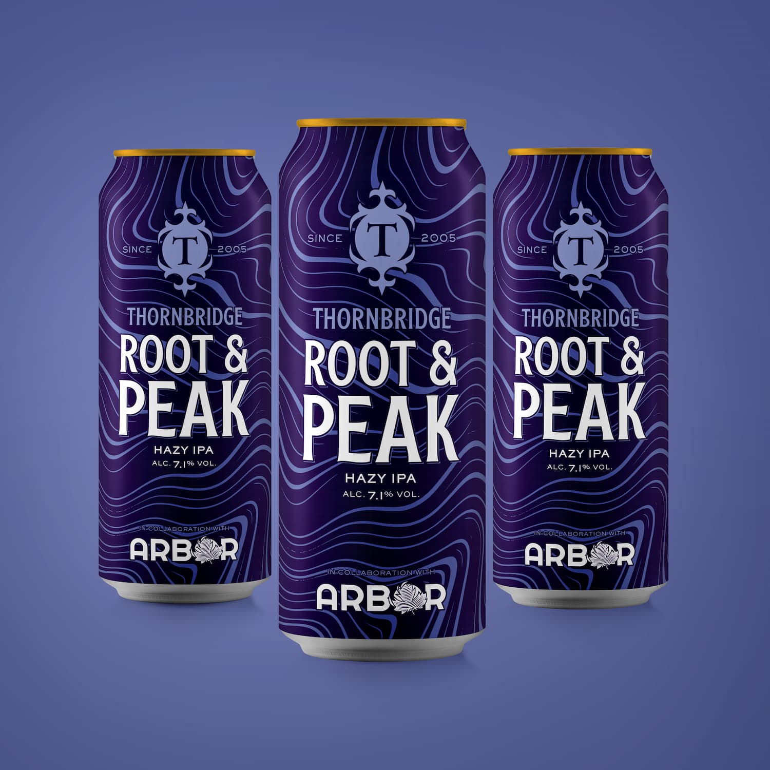 Root and Peak, 7.1% Hazy IPA Beer - Cans Thornbridge