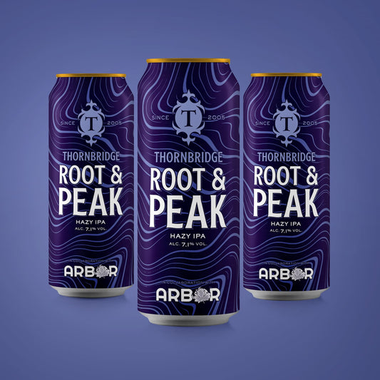 Root and Peak, 7.1% Hazy IPA Beer - Cans Thornbridge