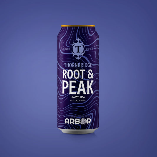 Root and Peak, 7.1% Hazy IPA Beer - Cans Thornbridge