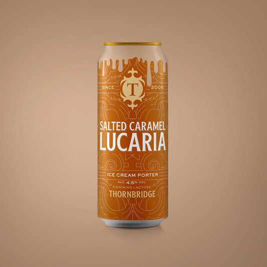 Salted Caramel Lucaria, 4.5% Ice Cream Porter Beer - Single Can Thornbridge
