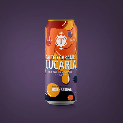 Salted Caramel Lucaria, 4.5% Ice Cream Porter Beer - Cans Thornbridge