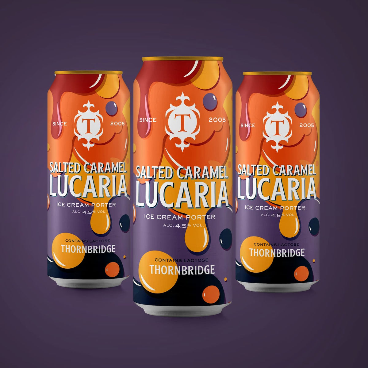 Salted Caramel Lucaria, 4.5% Ice Cream Porter Beer - Cans Thornbridge