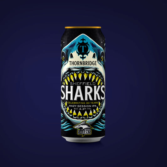 Sharks, 4.3% Hazy Session IPA Beer - Single Can Thornbridge