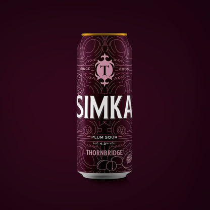 Simka, 4.2% Plum Sour Beer - Single Can Thornbridge