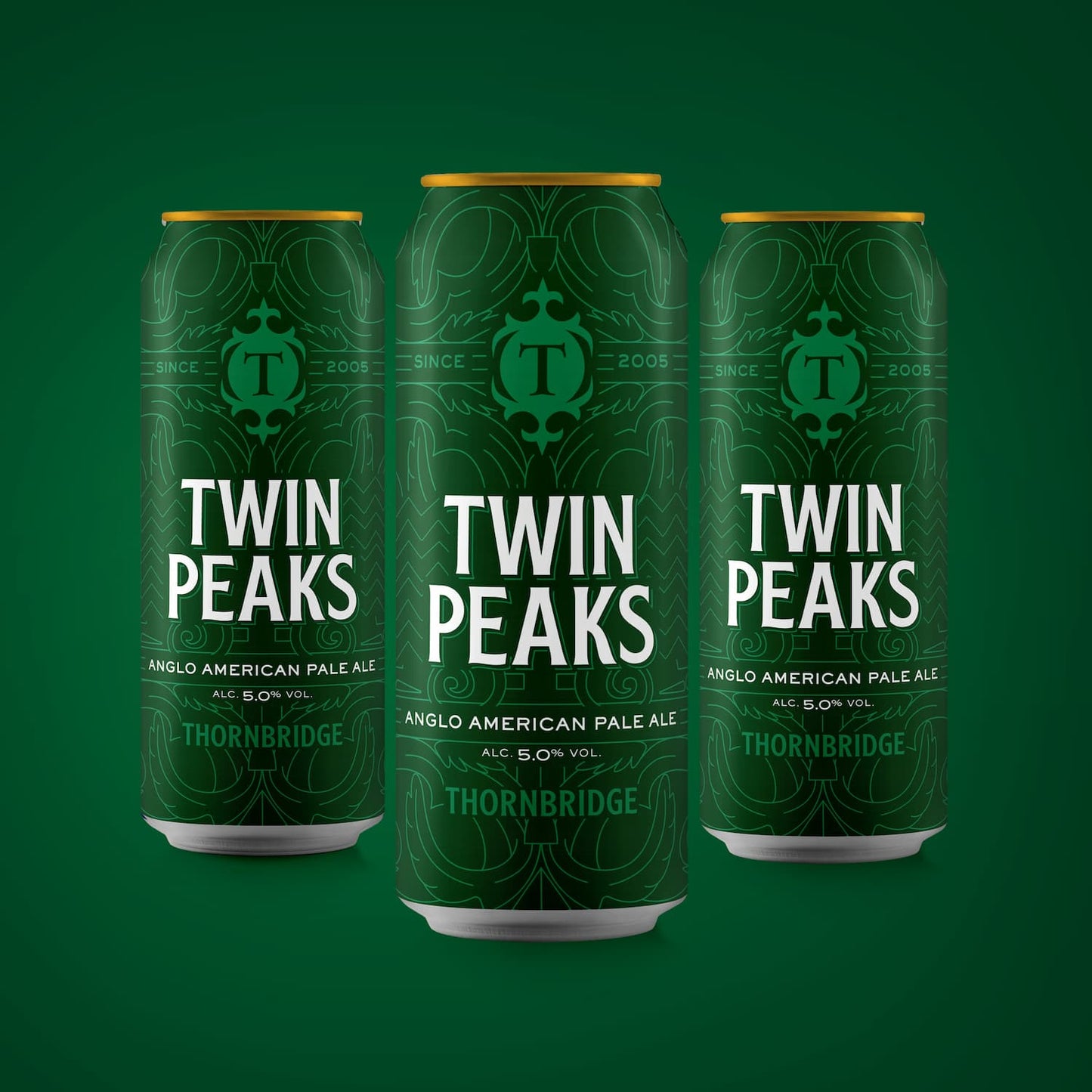 Twin Peaks, 5% Anglo American Pale Ale Beer - Cans Thornbridge