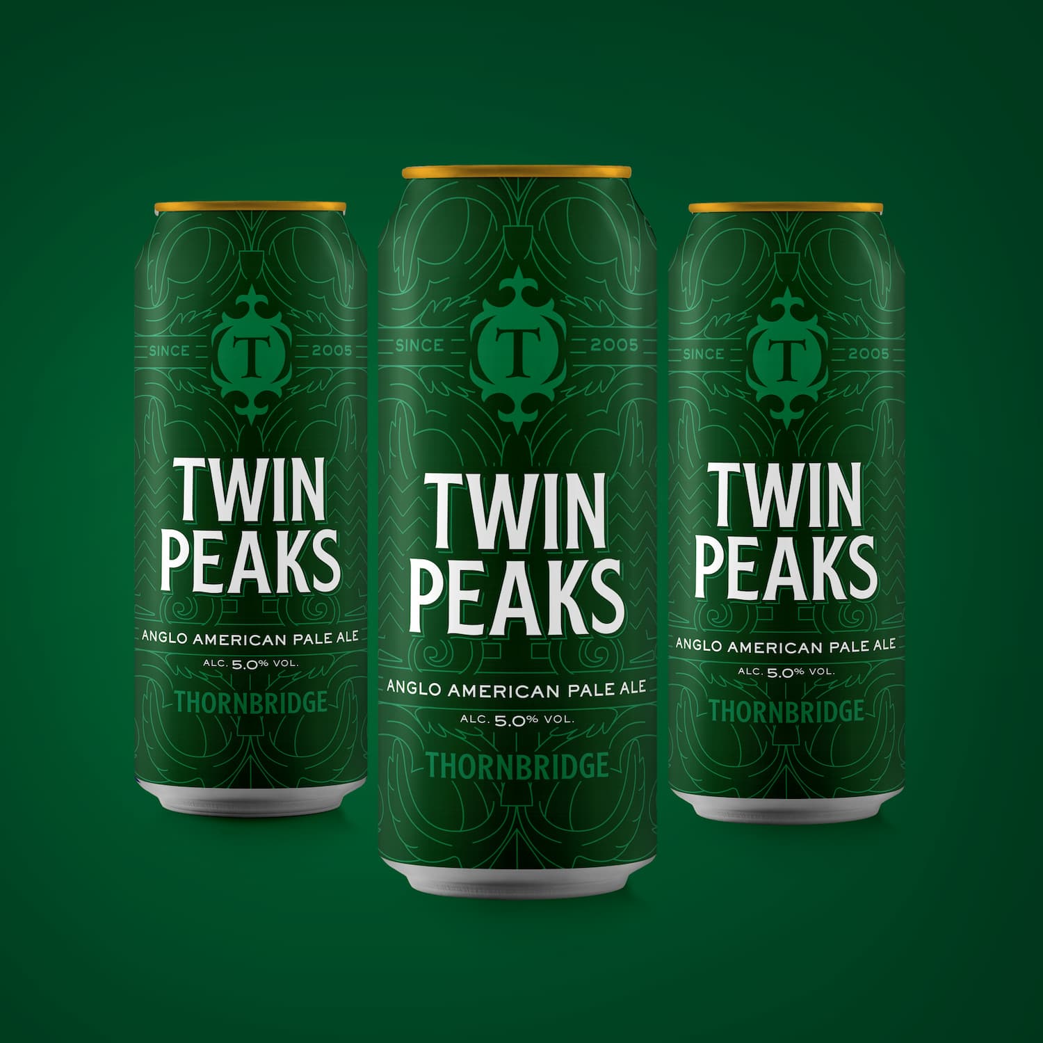 Twin Peaks, 5% Anglo American Pale Ale Beer - Cans Thornbridge