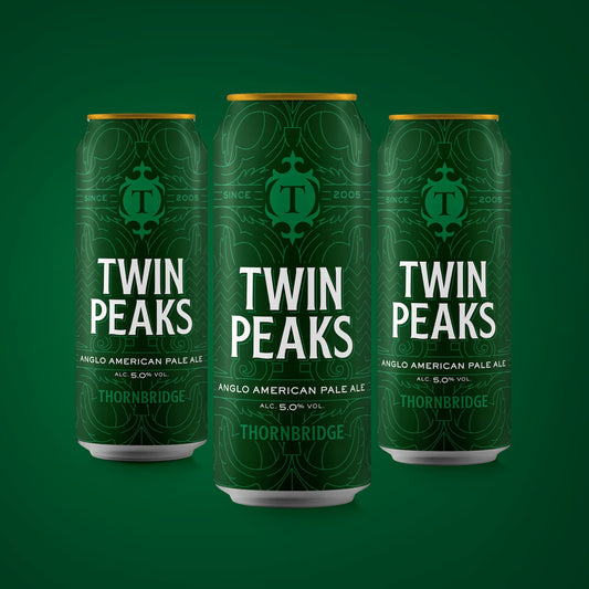 Twin Peaks, 5% Anglo American Pale Ale Beer - Cans Thornbridge