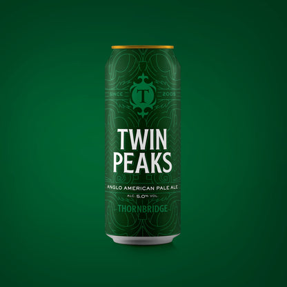 Twin Peaks, 5% Anglo American Pale Ale Beer - Cans Thornbridge