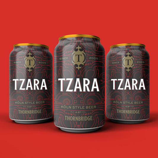 Tzara 4.8% Koln Style Beer 12 x 330ml cans Beer - Single Can Thornbridge