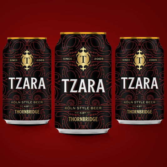 Tzara 4.8% Koln Style Beer 12 x 330ml cans Beer - Case Cans Thornbridge