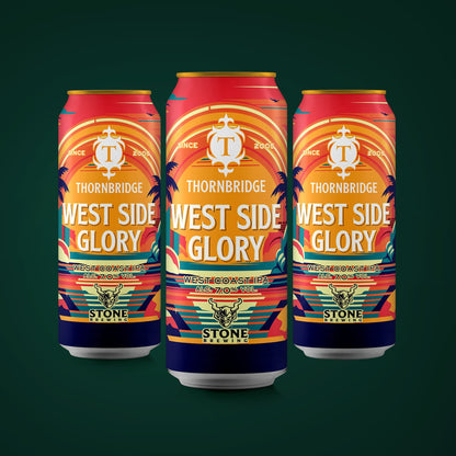 West Side Glory, 7% West Coast IPA 12 x 440ml cans Beer - Case Cans Thornbridge