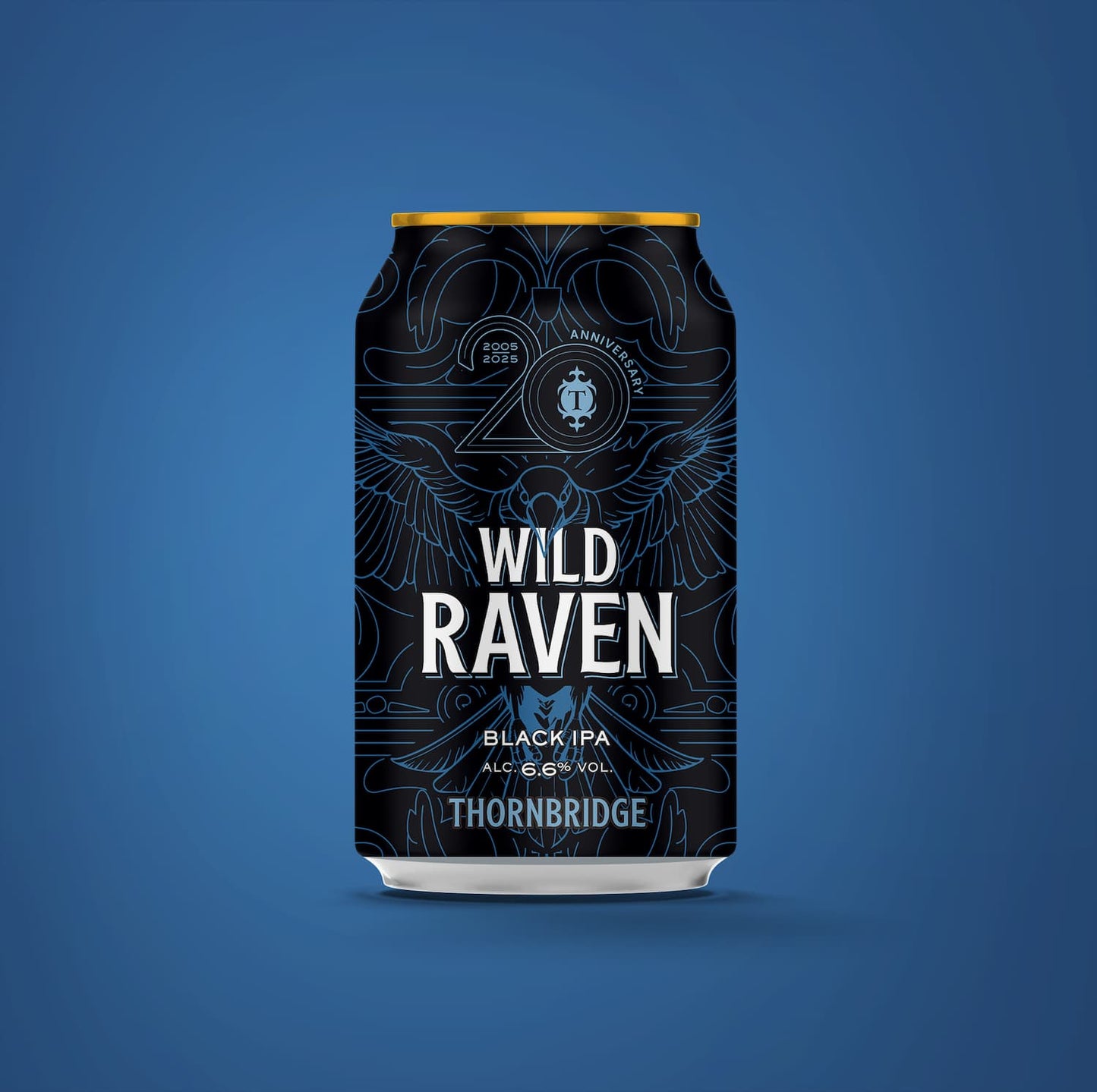 Wild Raven 6.6% Black IPA 330ml can Beer - Single Can Thornbridge