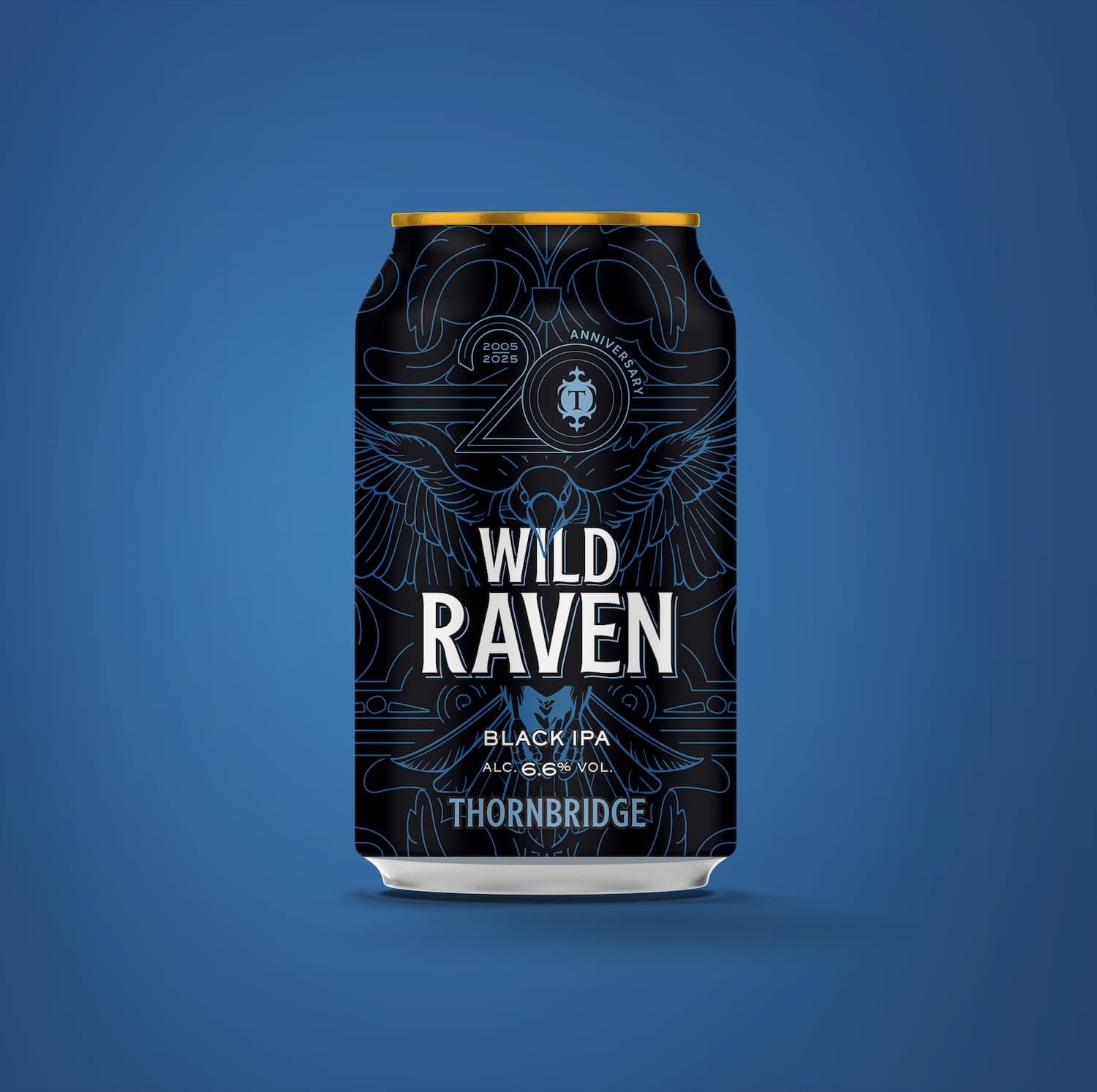 Wild Raven 6.6% Black IPA 330ml can Beer - Single Can Thornbridge