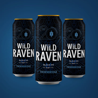 Wild Raven 6.6% Black IPA 12 x 440ml cans