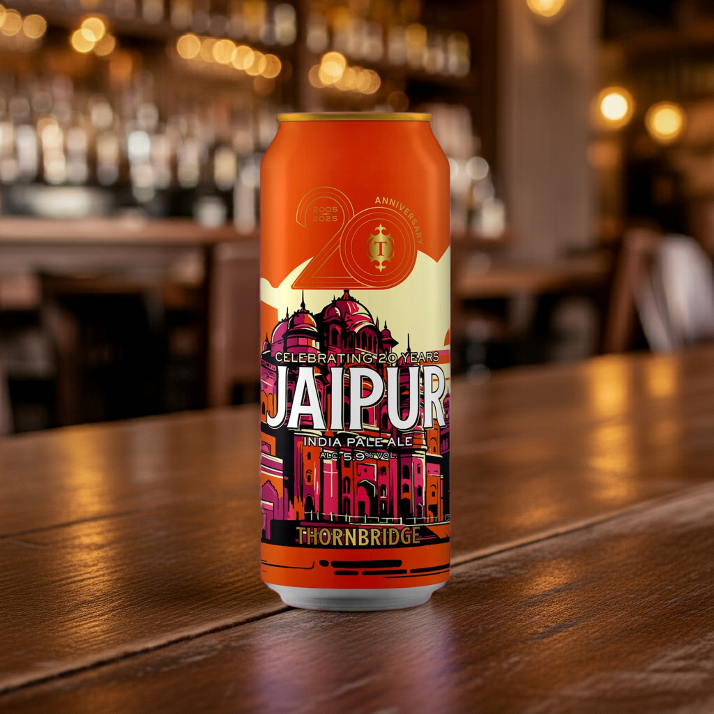 Celebrating 20 Years of Jaipur, 5.9% IPA Beer - Single Can Thornbridge