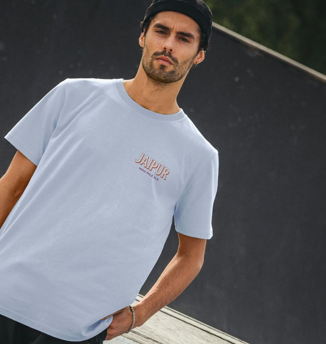 Jaipur logo with pink T logo backprint Printed T-shirt Thornbridge