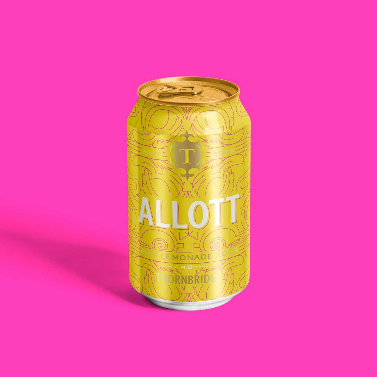 Allott, 4.8% ABV Pink Lemonade Sour Beer - Single Can Thornbridge