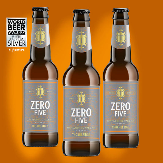 Zero Five 0.5% Low Alcohol Pale Ale 12 x 330ml bottles Beer - Case Bottle Thornbridge