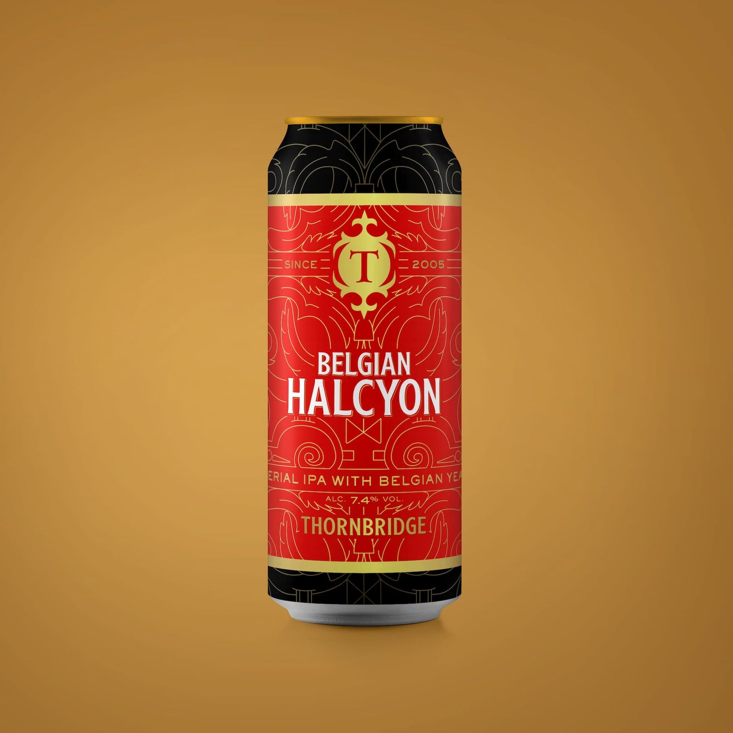 Belgian Halcyon, 7.4% Imperial IPA with Belgian Yeast Beer - Single Can Thornbridge